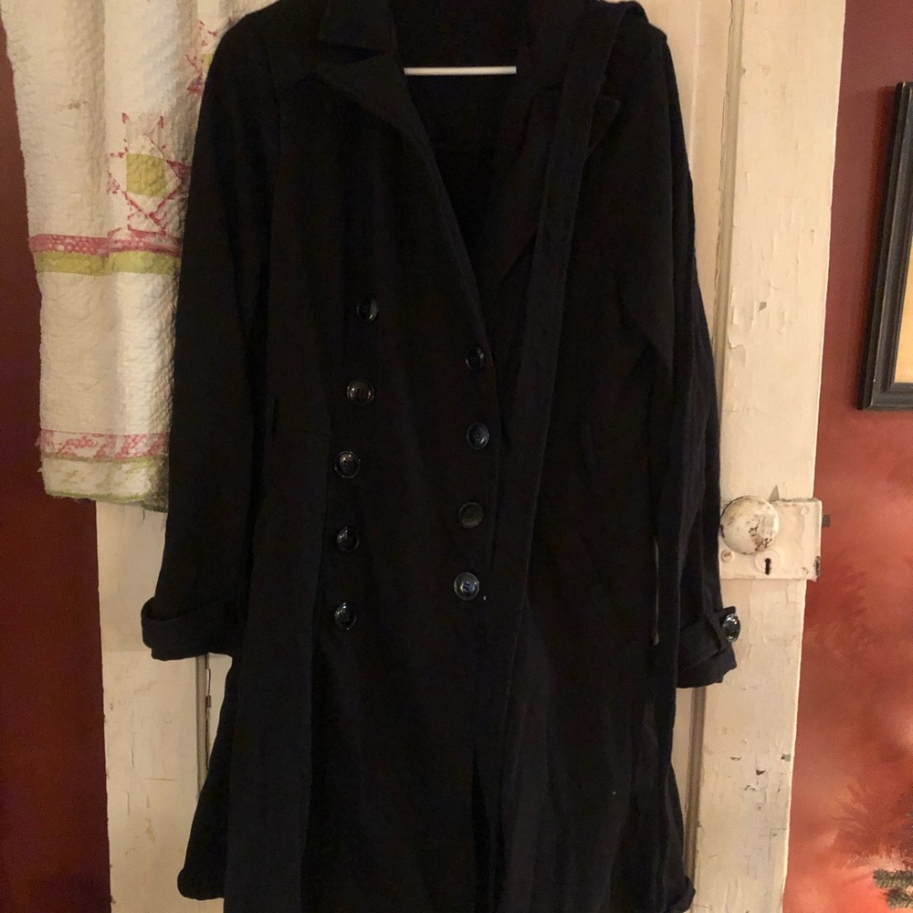 Torrid size 1 flare coat dress black